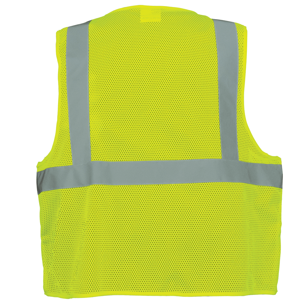 [SA-SV2210Z] High-Visibility Lightweight Mesh Polyester Safety Vest