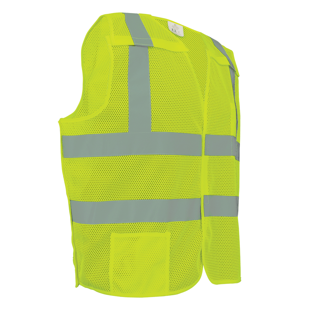 [SA-GLO-01BA] High-Visibility Polyester Breakaway Safety Vest