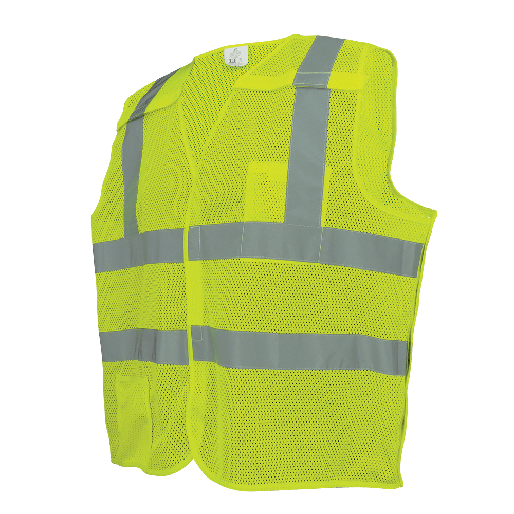 [SA-GLO-01BA] High-Visibility Polyester Breakaway Safety Vest
