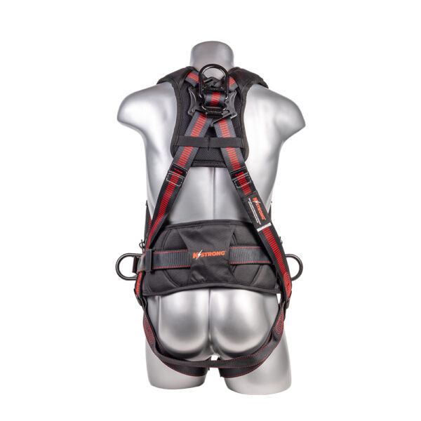 [FP-UFH10332P] 5-Point FBH, Padded Waist w/Tool Belt, Back/Shoulder Pad, Enhanced Dorsal D-ring, 2 Side D-rings, QC Chest and Legs
