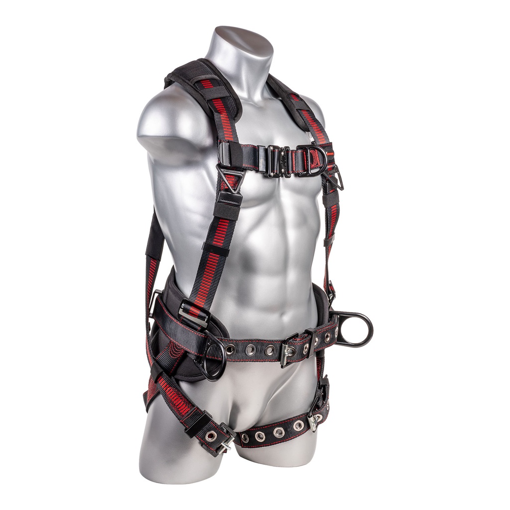 [FP-UFH10341G] 5-Point FBH, Padded Waist w/Tool Belt, Back/Shoulder Pad, 1 Enhanced Dorsal D-ring, Front D-ring and 2 Side D-rings, Trauma Relief Straps, QC Chest and TB Legs
