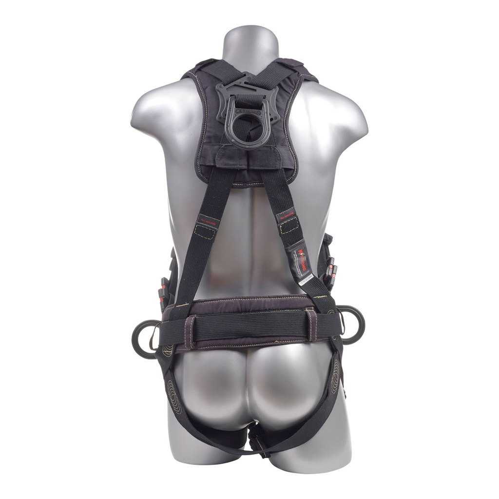 [FP-UFH10731P] 5-Point FBH - Dielectric Arc Flash Rated, Removable Back/Shoulder Pad and Waist Belt, 3 D-rings, PT Legs