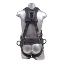 [FP-UFH10731P] 5-Point FBH - Dielectric Arc Flash Rated, Removable Back/Shoulder Pad and Waist Belt, 3 D-rings, PT Legs