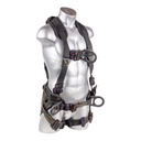 [FP-UFH10732P] 5-Point FBH - Dielectric Arc Flash Rated, Removable Back/Shoulder Pad and Waist Belt, Dorsal D-ring, Front D-ring and 2 Side D-rings, PT Legs