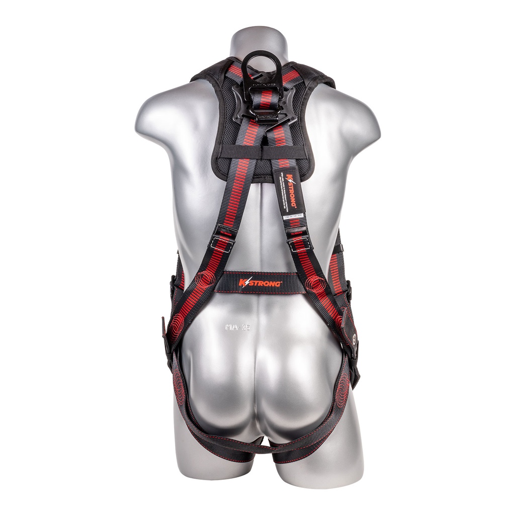[FP-UFH152011GQ] 5-Point FBH, Back/Shoulder Pad, Enhanced Dorsal D-ring, Front D-ring, QC Chest, All Black Fittings, TB Legs