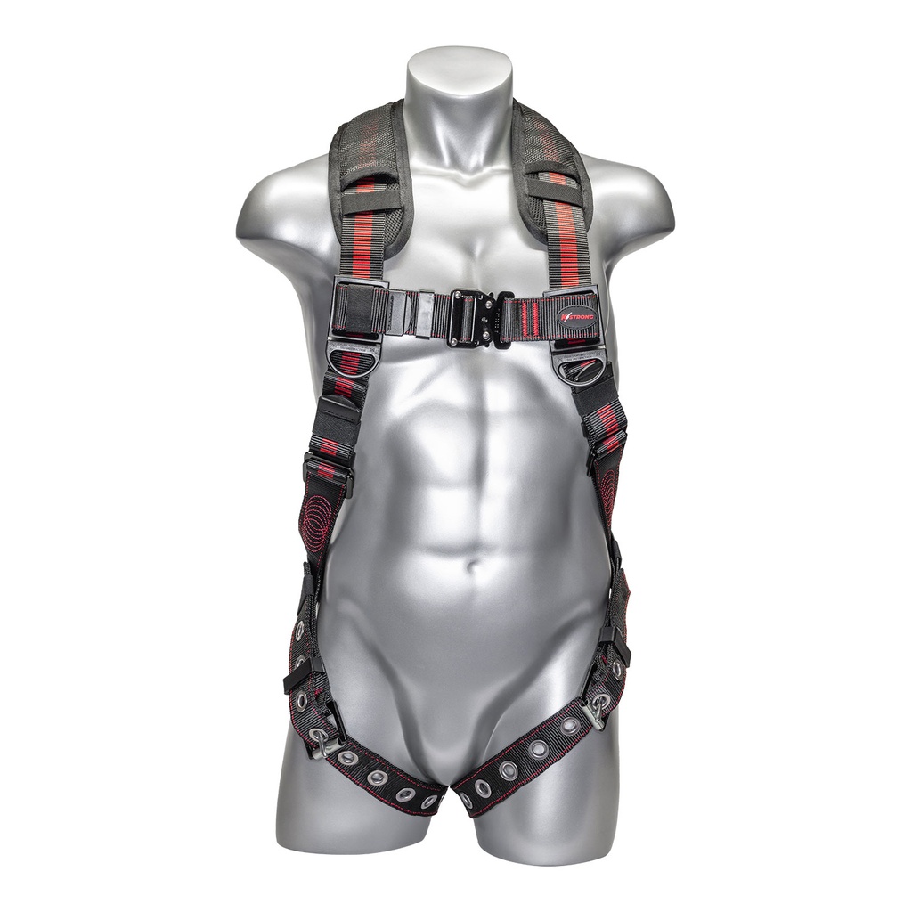 [FP-UFH15201GQ] 5-Point FBH, Back/Shoulder Pad, Enhanced Dorsal D-ring, QC Chest, All Black Fittings, TB Legs