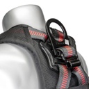 [FP-UFH15201GQ] 5-Point FBH, Back/Shoulder Pad, Enhanced Dorsal D-ring, QC Chest, All Black Fittings, TB Legs