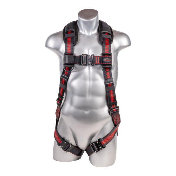 [FP-UFH15201Q] 5-Point FBH, Back/Shoulder Pad, Enhanced Dorsal D-ring, QC Chest, All Black Fittings, QC Legs