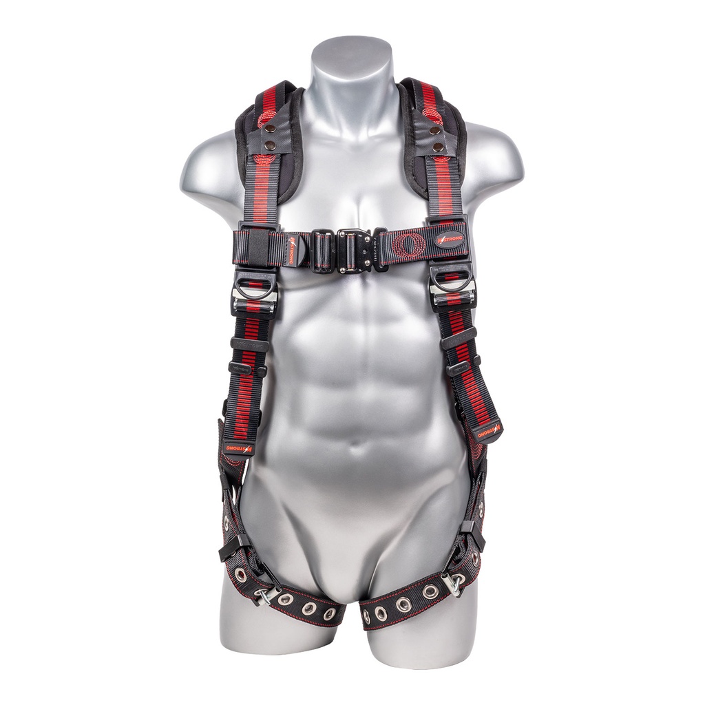 [FP-UFH15203GQ] 5-Point FBH, Removable Back/Shoulder Pad, Spring Torso Adjusters, Enhanced Aluminum Dorsal D-ring Plus, QC Chest, Multi-Flex Feature for Ease of Mobility, TB Legs