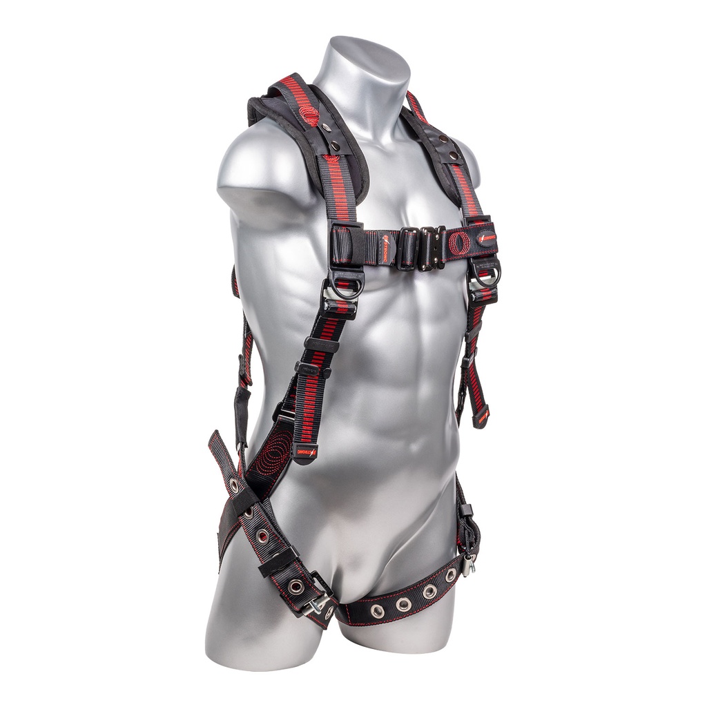 [FP-UFH15203GQ] 5-Point FBH, Removable Back/Shoulder Pad, Spring Torso Adjusters, Enhanced Aluminum Dorsal D-ring Plus, QC Chest, Multi-Flex Feature for Ease of Mobility, TB Legs