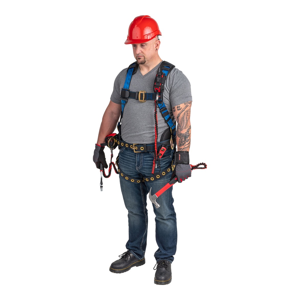 [FP-UFH16231GP] 5-Point FBH, Back/Shoulder Pad and Waist Belt, 3 D-rings, TB Legs