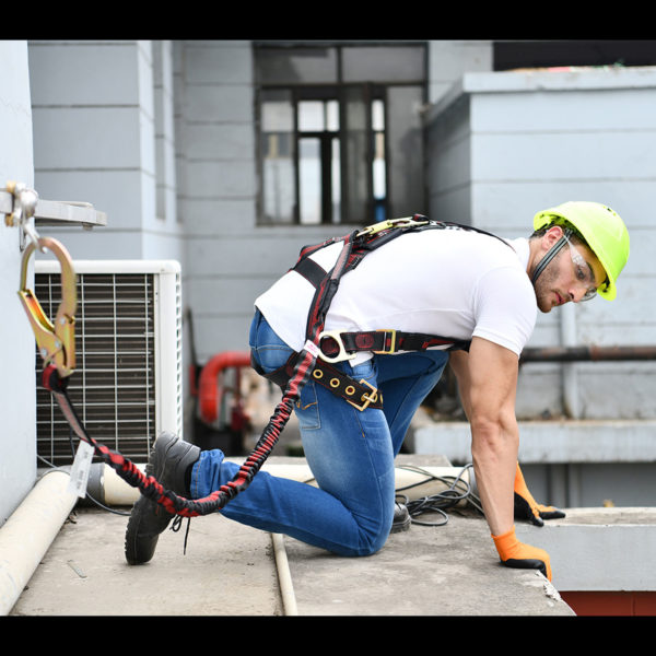 [FP-UFL204131] 6' Internal SAL Twin leg 100% tie-off with (1) snap hook and (2) rebar hooks