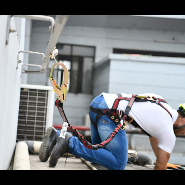 [FP-UFL204131] 6' Internal SAL Twin leg 100% tie-off with (1) snap hook and (2) rebar hooks