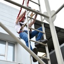 [FP-UFL205401] WPL Chain Assembly with swivel rebar hook at anchor end, other two ends each with clevis snap hook.