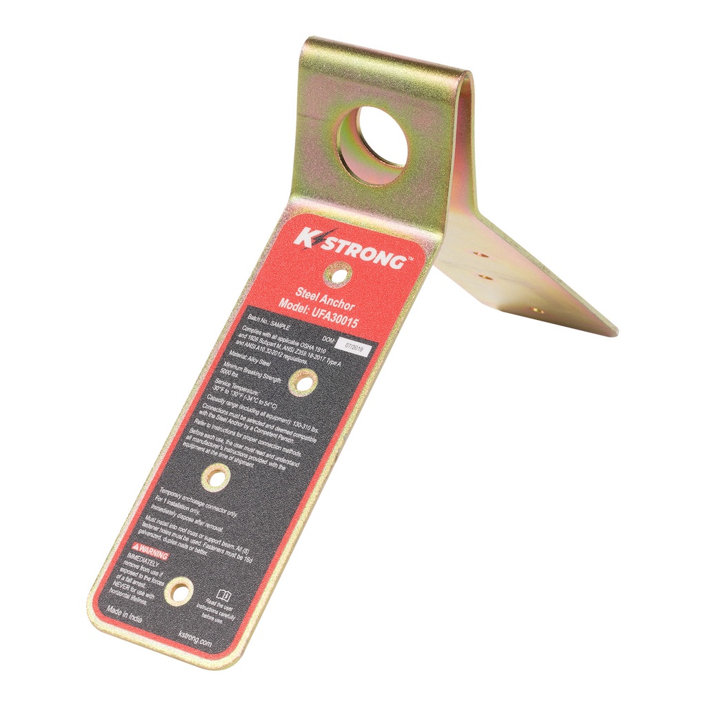 [FP-UFA30015] Single use steel roof anchor, raised.