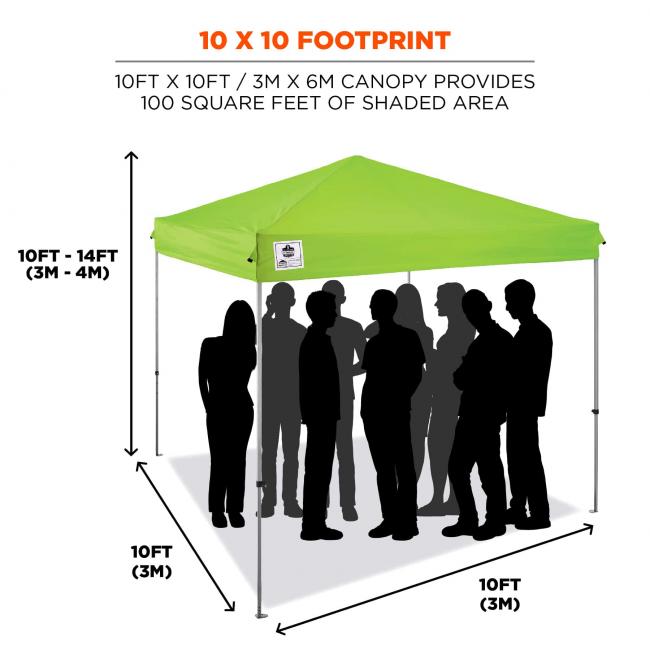 SHAX® 6010 Lightweight Pop-Up Tent - 10ft x 10ft
