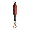 [FP-UFS310130] 30' Galvanized Steel Cable SRL, swivel eye at anchorage end, other end load indicator swivel carabiner. Includes installation carabiner and tagline