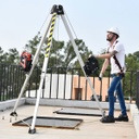 [FP-UFT510010] 10' adjustable tripod with dual built-in pulley assembly and storage bag