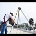 [FP-UFT510010] 10' adjustable tripod with dual built-in pulley assembly and storage bag