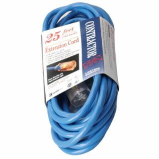 Vinyl Extension Cord, 25 ft, 1 Outlet