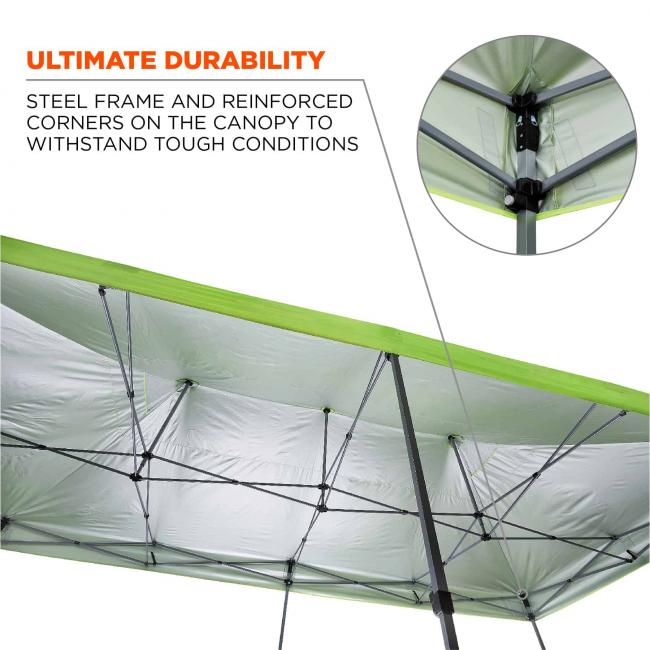 SHAX® 6015 Heavy-Duty Pop-Up Tent - 10ft x 20ft