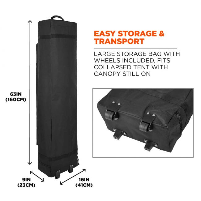 SHAX® 6015 Heavy-Duty Pop-Up Tent - 10ft x 20ft