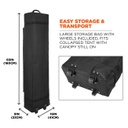 SHAX® 6015 Heavy-Duty Pop-Up Tent - 10ft x 20ft