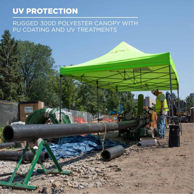 SHAX® 6015 Heavy-Duty Pop-Up Tent - 10ft x 20ft