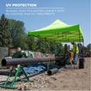 SHAX® 6015 Heavy-Duty Pop-Up Tent - 10ft x 20ft
