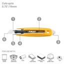 OLFA SK-9 Semi-Auto Self-Retracting Safety Knife w/ Pick