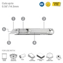 OLFA SK-10 Concealed Blade Safety Knife w/ Replacement Blade (copy)