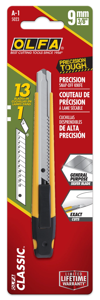 OLFA 9mm A-1 Auto-Lock Precision Utility Knife