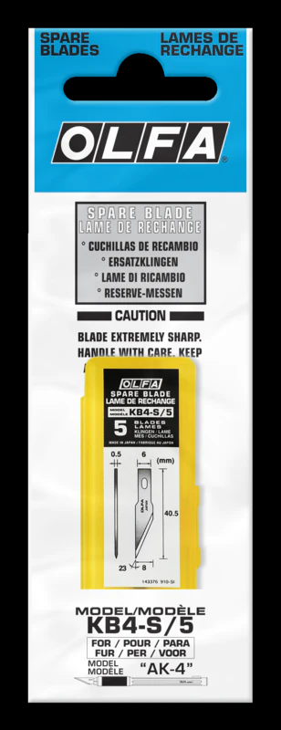 [IP-RSKB-2] OLFA RSKB-2/Round Tip Dual-Edge Safety Blades, 10 or 50 Pack (copy)