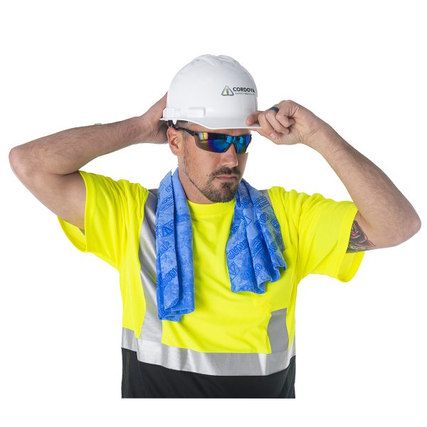 Cooling Towel, Cold Snap™, Blue, 33.5″L x 13″H