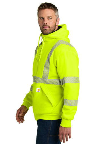 [UF-104988] Carhartt High-Visibility Loose Fit Midweight Thermal-Lined Full-Zip Class 3 Sweatshirt