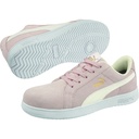 PUMA® Safety Iconic Suede Pink Womens LOW Composite Toe Impact Resistant Toe Cap, Static Dissipating safety, Slip Resistant, Safety Shoes