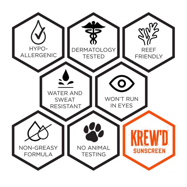 KREW’D® 6351 SPF 50 Sunscreen Lotion