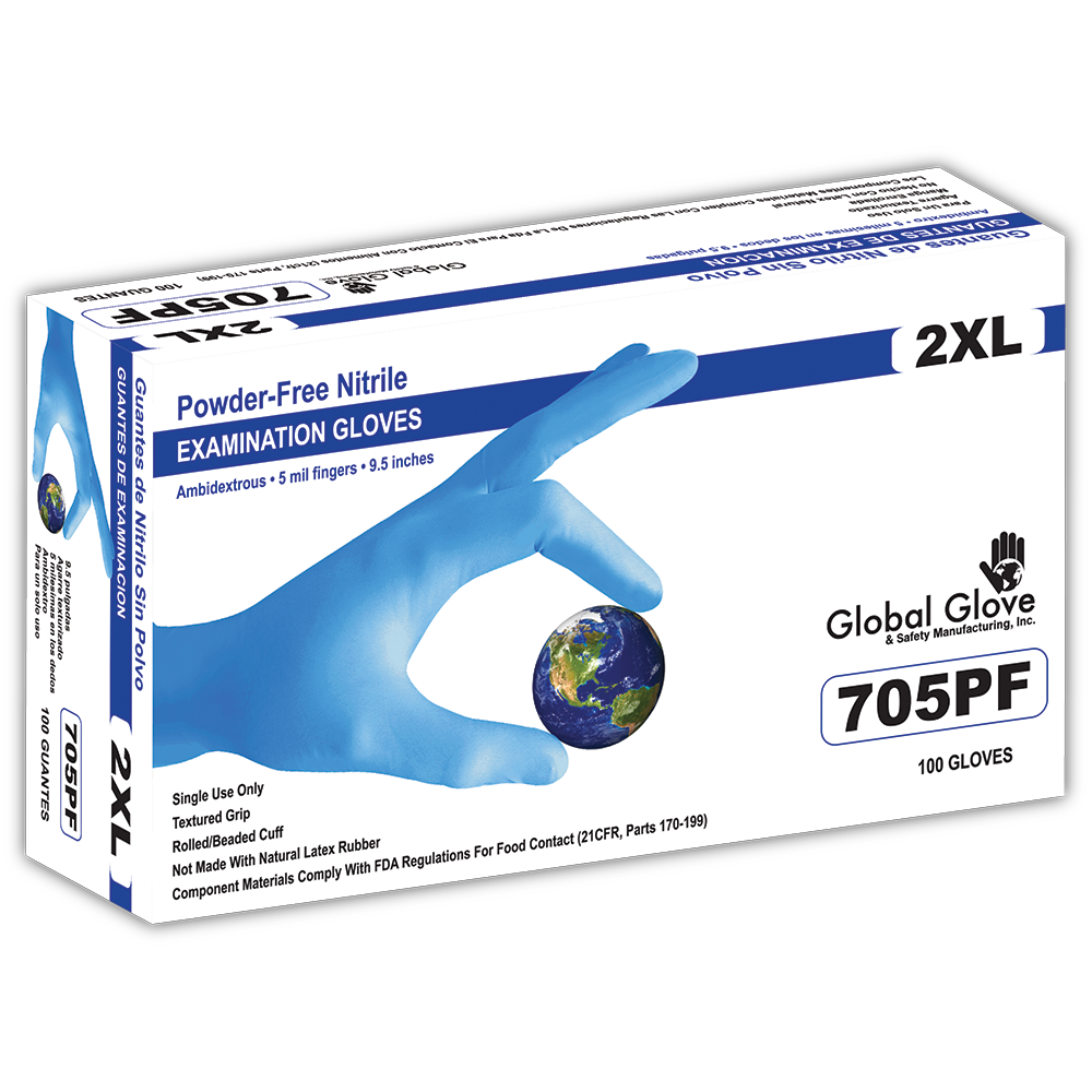 5 Mil Disposable Nitrile Glove - Powder Free