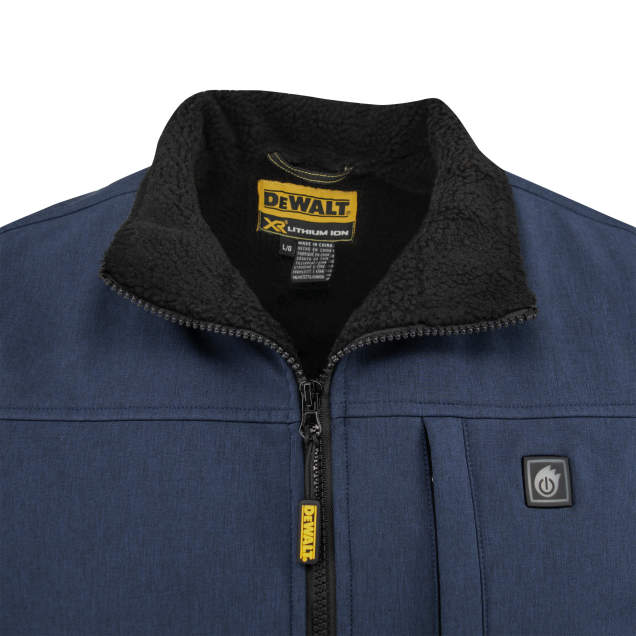 [SA-DCHV089] DEWALT Men's Navy Heated Vest with Sherpa Lining