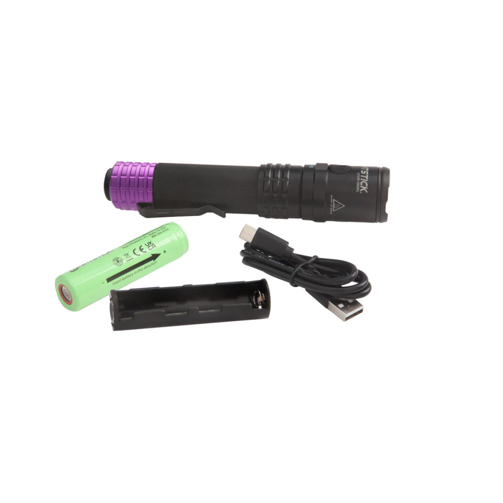 Nightstick USB Rechargeable UV Flashlight - Black