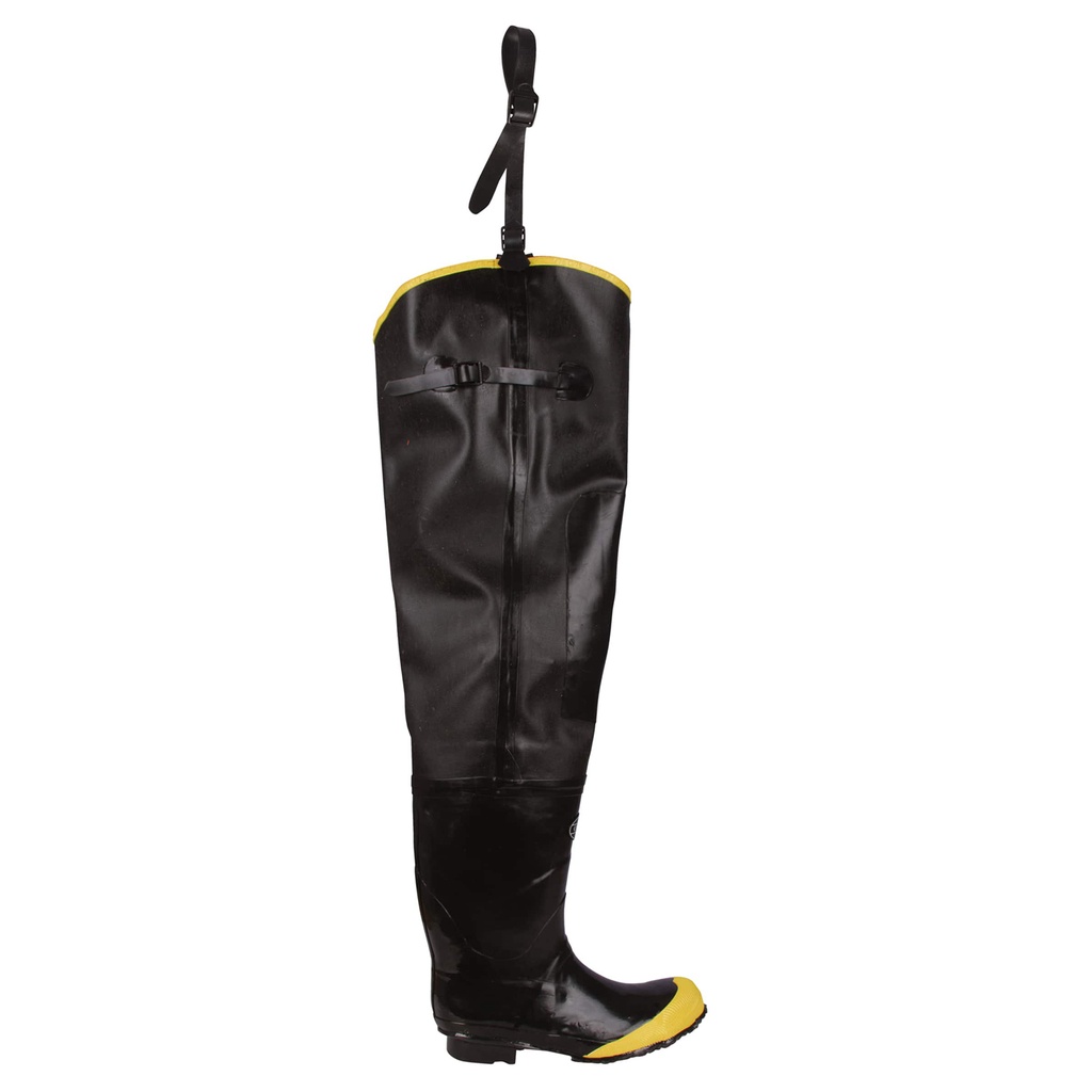 Rubber Steel-Toe Hip Boots