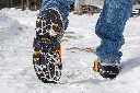 Ice Gripster™ Treads Anti-Slip Mid-Sole Traction Cleats with Tungsten Carbide Studs