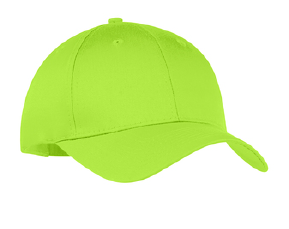 Six-Panel Twill Cap - Lime