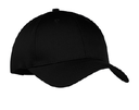 Six-Panel Twill Cap - Black