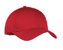 Six-Panel Twill Cap - True Red