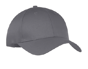 Six-Panel Twill Cap - Charcoal