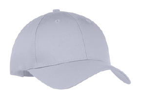 Six-Panel Twill Cap - Silver