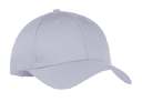 Six-Panel Twill Cap - Silver