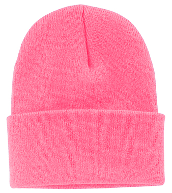 Knit Cap - Neon Pink