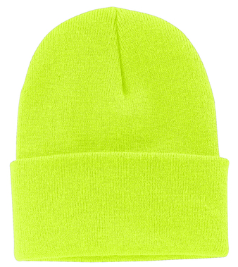 Knit Cap - Neon Yellow